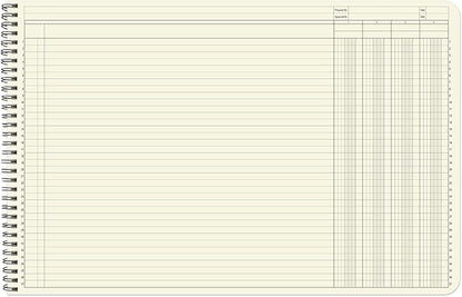 BookFactory Accounting Ledger Notebook/Large 4 Column Accounting Ledger - Image 3