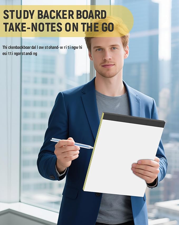 Legal Pads 8.5 x 11 College Ruled, 12 Pack Yellow Legal Note Pads 8.5 x 11 - Image 5