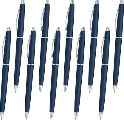 DISCOUNT PROMOS Langham Ballpoint Pens Set of 10, Bulk Pack by DISCOUNTPROMOS