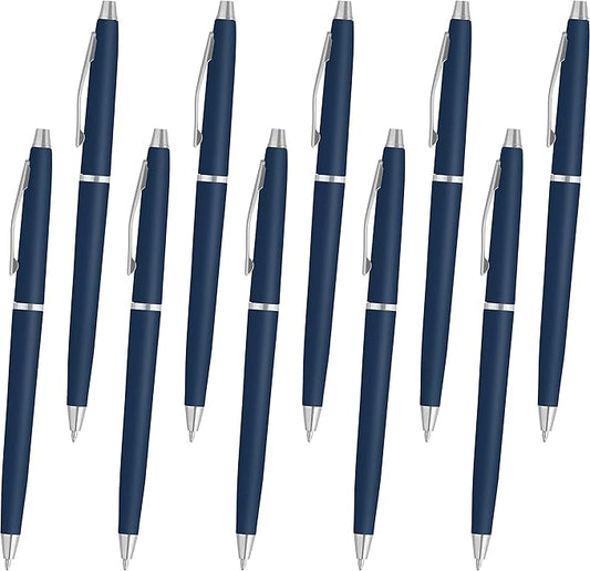 DISCOUNT PROMOS Langham Ballpoint Pens Set of 10, Bulk Pack by DISCOUNTPROMOS
