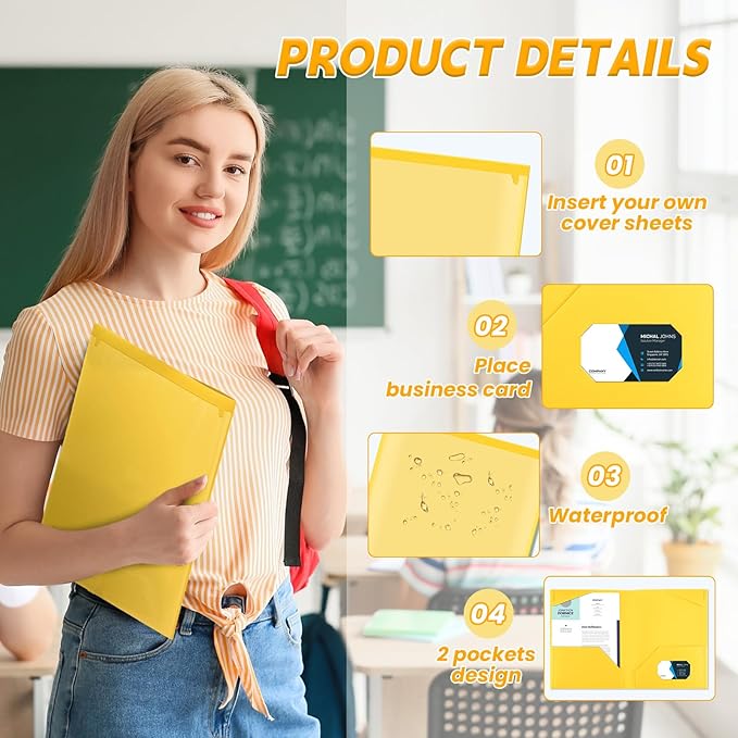 Henoyso 18 Pcs Plastic Folders - Image 3