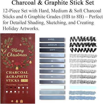 Fuxi Art Supplies for Teens 14-16 Girls, Professional Sketch Book and Pencils - Image 5