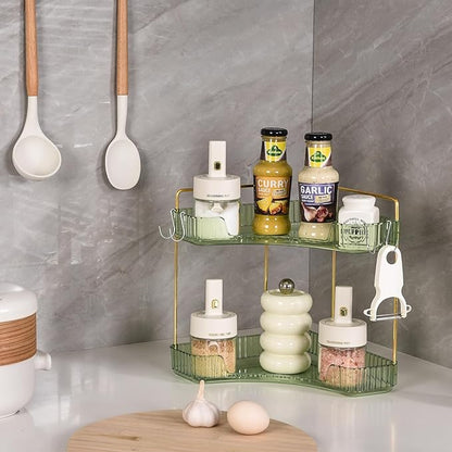 Trdongxu 2-Tier Corner Bathroom Organizer Countertop - Image 3