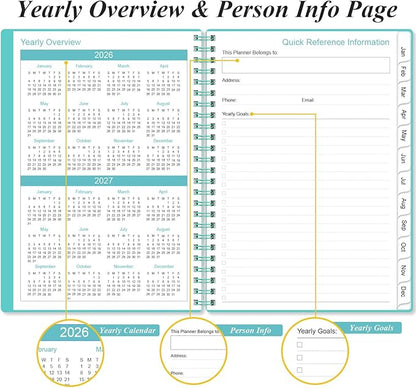 2026 Planner - A5 Weekly & Monthly Planner Spiral Bound, January 2026 - - Image 5
