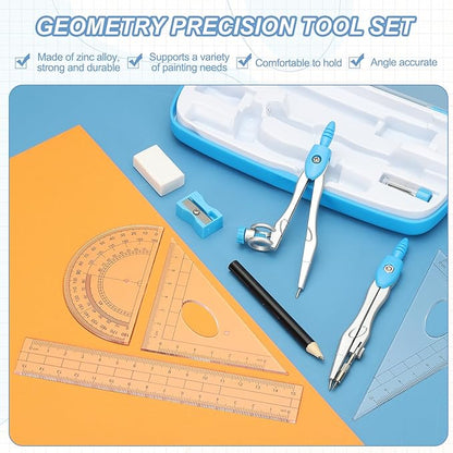 PATIKIL Geometry Precision Tool Set, Rose Red - Image 3