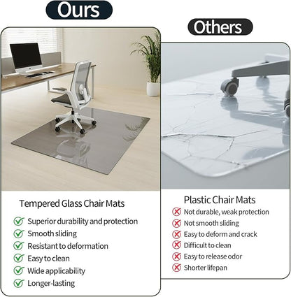 Koonmi Tempered Glass Chair Mat - Image 6