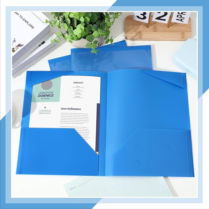 Henoyso 36 Pcs Plastic Folders - Image 3