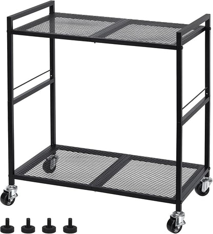 OYEAL Computer Tower Stand, PC Tower Stand Metal Rolling Cart Holds up to 40lbs - Image 3