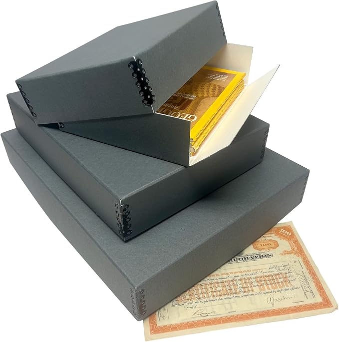 Lineco Museum Archival Storage Box, 9.75x12.75x3 in. Drop Front Design. - Image 9