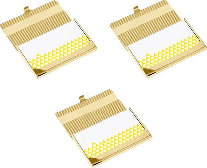 Stephanie Imports Set of 3 Slim & Minimalist Metal Business Card Holder Unisex - Image 3