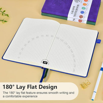 PERCUN Graph Paper Notebook, 160 Pages Grid Journal - Image 5