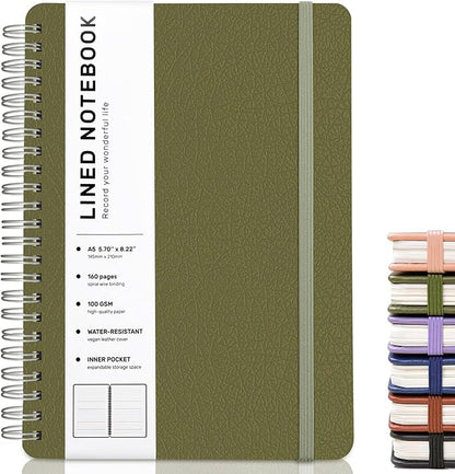ABERLLS Green Lined Spiral Journal Notebook - Image 8