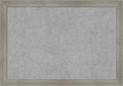 Amanti Art Grey Framed Magnetic Board 28x40 Large Vision Board by AmantiArt