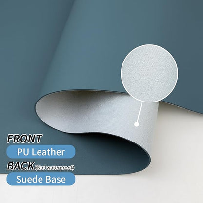 Bloss Light Blue Desk Mat 31.5x15.7, Desk Matt - Image 3