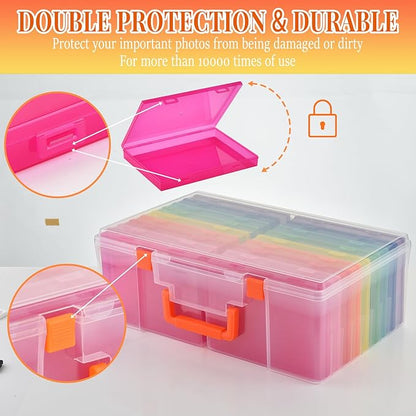 Photo Storage Box 5 x 7 Inches, 18 Inner Photo Cases - Image 9
