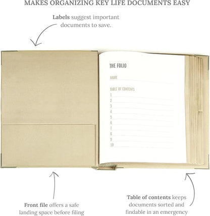Savor | The Folio™ Document Organizer 2025 Edition | Premium Life Binder - Image 3