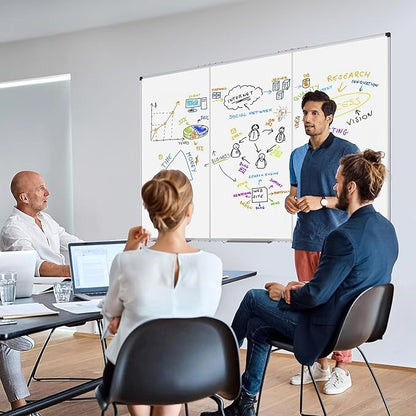 XBoard 118 x 48 Inch Magnetic Dry Erase Board, Oversized Foldable Whiteboard - Image 5