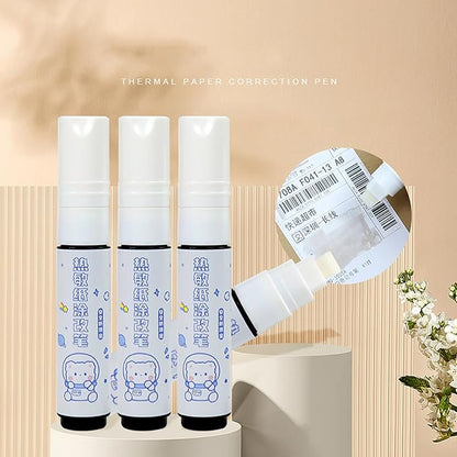 MEELYHOME Thermal Paper Correction Liquid Pen, Quick Drying Correction Fluid - Image 5