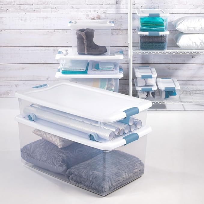 Sterilite 18-Pack Latching Box, Under Bed Storage Bins - Image 5