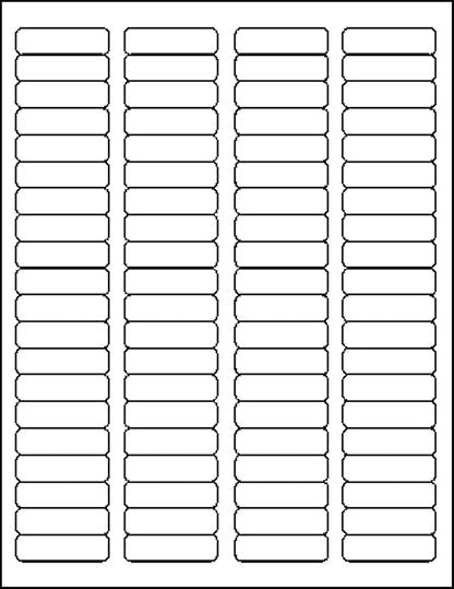 MACO Laser/Ink Jet White Return Address Labels, 1/2" x 1-3/4", 80 per Sheet - Image 3