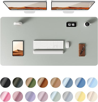 YSAGi Leather Desk Protector, Office Mat, Large Mouse Mat, Non-Slip PU Leather by YSAGi