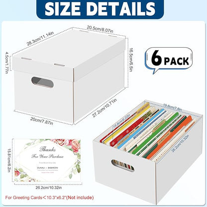 6Pack Greeting Card Organizer, Greeting Card Storage Box - Image 2