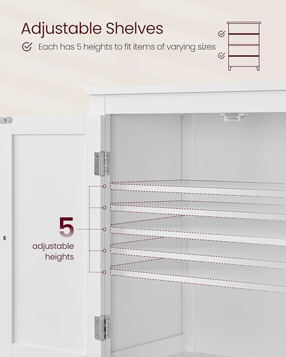 VASAGLE Floor Storage Cabinet, Freestanding Storage Unit - Image 6