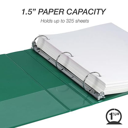 Samsill 1.5 Inch 3 Ring Binder, Made in USA, Economy Round Ring, 325 Sheet - Image 3