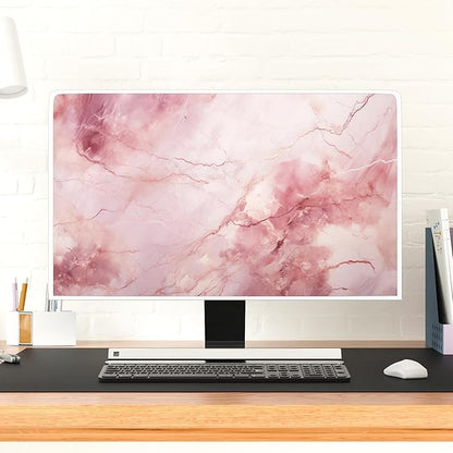 Baocicco Fashion Pink Marble Waterproof Television Cover 40, 43 Inch Full Body - Image 4