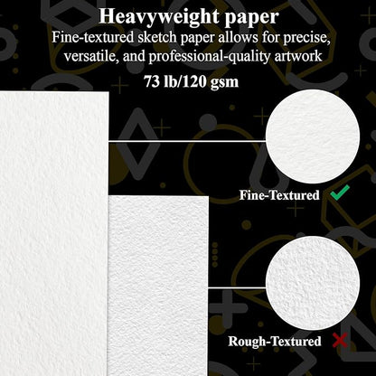 Sketch Book for Kids, 100 Sheets Drawing Paper for Kids, Spiral Sketch Pad for - Image 3