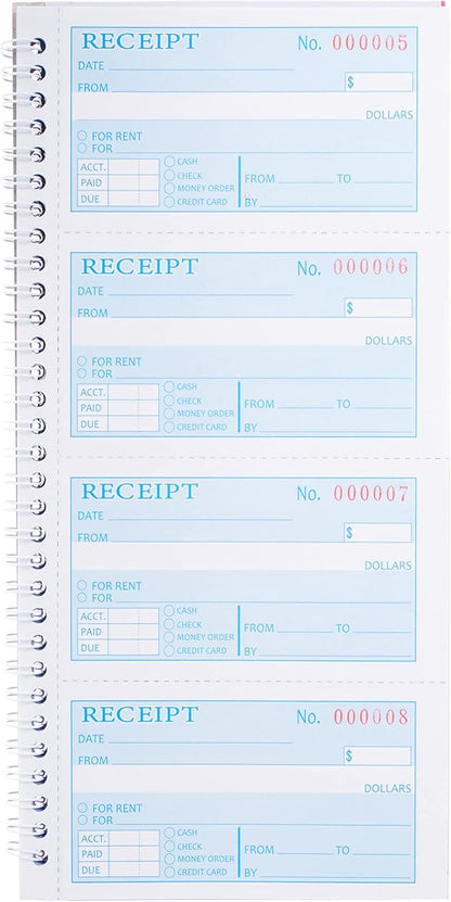 Receipt Book with Carbon Copies, Money and Rent Receipt Book, 2-Part Carbonless - Image 6