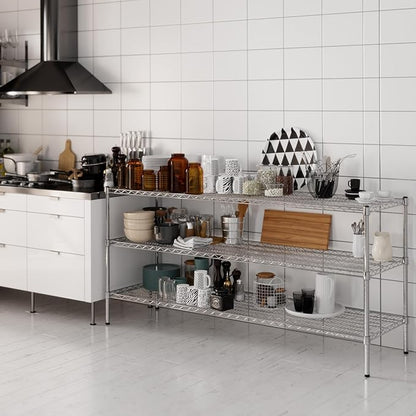 Regal Altair 21" Deep x 72" Wide x 34" Height Wire Shelving Kit | 3-Tier | NSF - Image 6