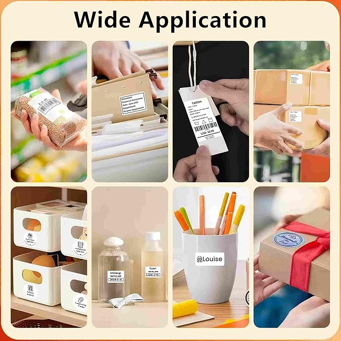 Risio Thermal Labels 2"x3.15", 80 Labels/Roll, Waterproof, Oil-Resistant - Image 7