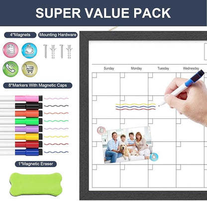 Dry Erase Calendar for Wall, 17x13 Inches Calendar Whiteboard for Wall - Image 5