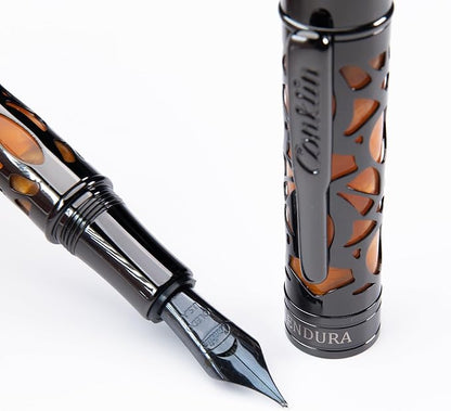 Conklin Endura Deco Crest Fountain Pen in Orange - Image 3