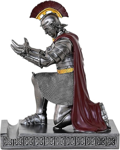 CYXStar Roman Praetorian Prefect Warrior Knight Pen Holder Desk Ornament Resin - Image 9