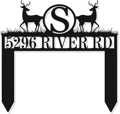 Personalized Metal Address Sign by HYTSIGN