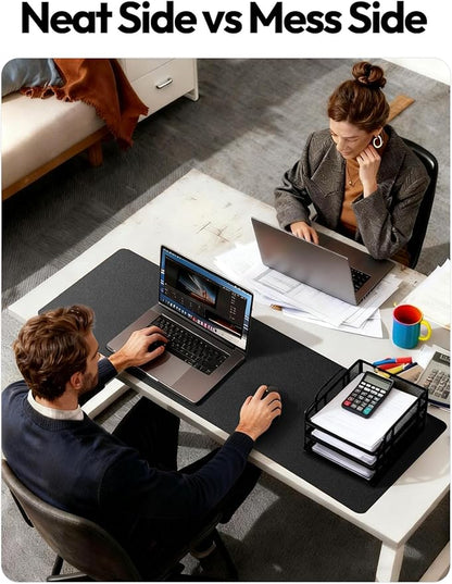 YSAGi Leather Desk Protector, Office Mat, Large Mouse Mat, Non-Slip PU Leather - Image 6