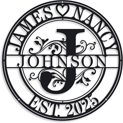 Personalized Family Name Sign Last Name Signs by ENFODREAM