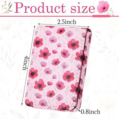 Outus 2 Pieces Business Card Holder, PU Leather Business Card Case Pocket Wallet - Image 2