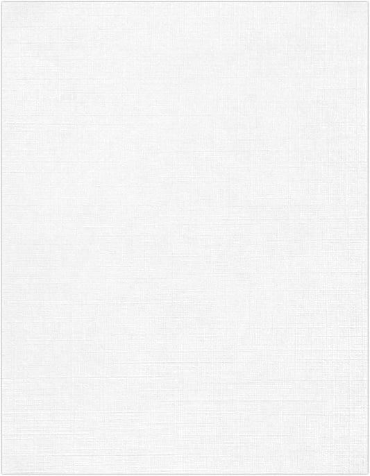 LUXPaper 8.5" x 11" Classic Linen Paper | Letter Size | Avon Brilliant White | by LUXPaper