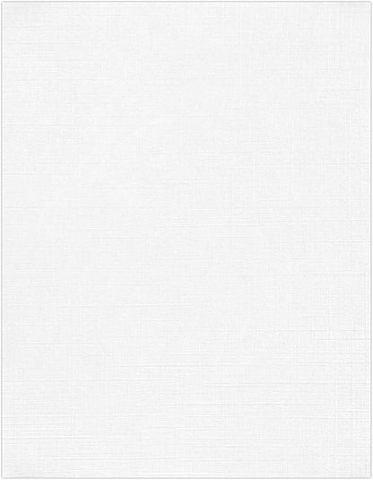 LUXPaper 8.5" x 11" Classic Linen Paper | Letter Size | Avon Brilliant White | by LUXPaper