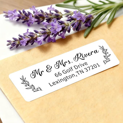 EDSG Personalized Return Address Labels, Custom Address Stickers on Sheets - Image 5