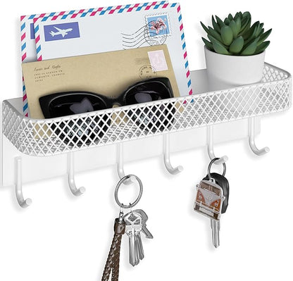 Lwenki Key Holder for Wall – Decorative Stainless Steel Key Hanger by Lwenki
