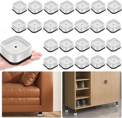 shouwuhho 24 Pack Furniture Risers Adjustable Bed Risers Heavy Duty Lifts by EnjoyLifeEnjoyHappiness
