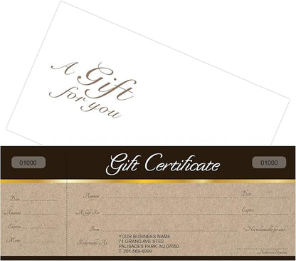 IMPACTONLINEPRINTING Custom Gift Certificates Cards by Impactonlineprinting
