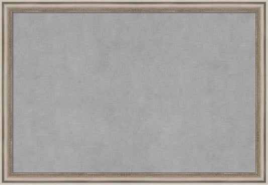 Amanti Art Silver Framed Magnetic Board 18x26 Medium Vision Board by AmantiArt