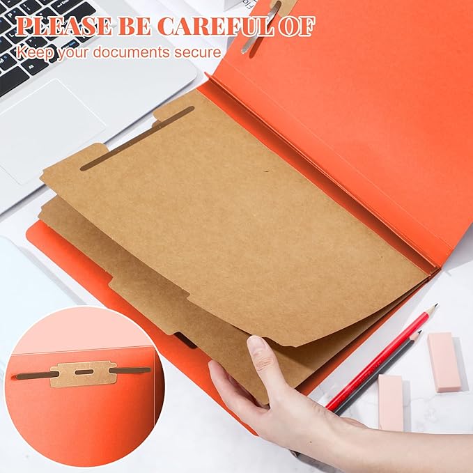 Skyygemm 36 Pcs Classification Folders Letter Size, 2 Divider Pressboard File - Image 4
