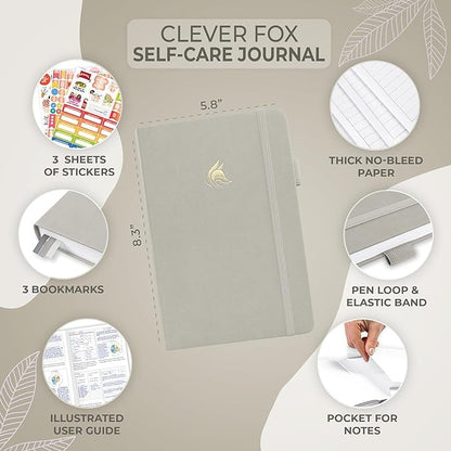 Clever Fox Self-Care Journal – Daily Reflection Notebook – Mental Health & - Image 5