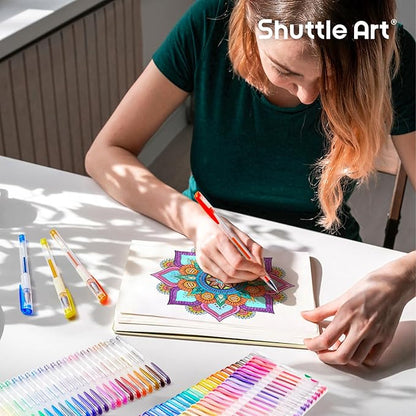 Shuttle Art 260 Pack Gel Pens Set, 130 Colors - Image 6